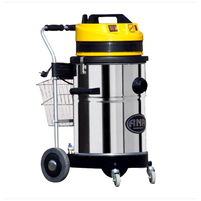 تصویر  جارو برقی صنعتی دو موتوره کارواشی(با کالسکه فلزی) PC83WD